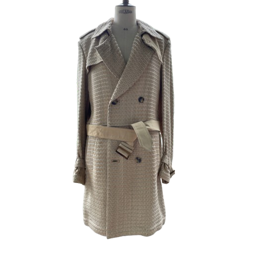 Fendi Selleria leather Trench coat