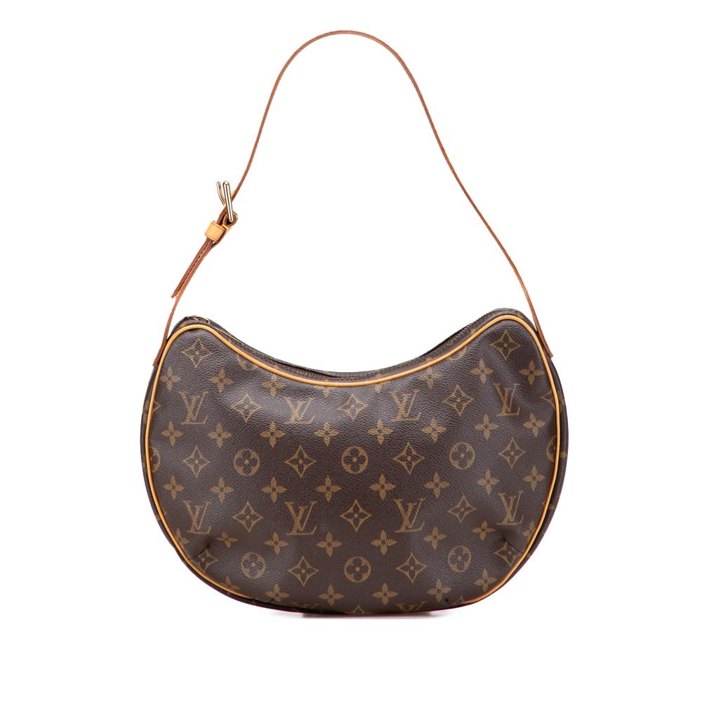 Louis Vuitton B Louis Vuitton Brown Monogram Canvas Canvas Monogram Croissant MM France