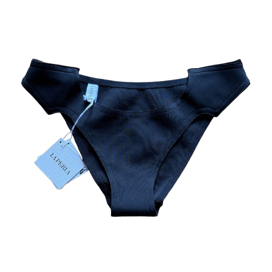 La Perla Sleek nautical black bikini bottoms
