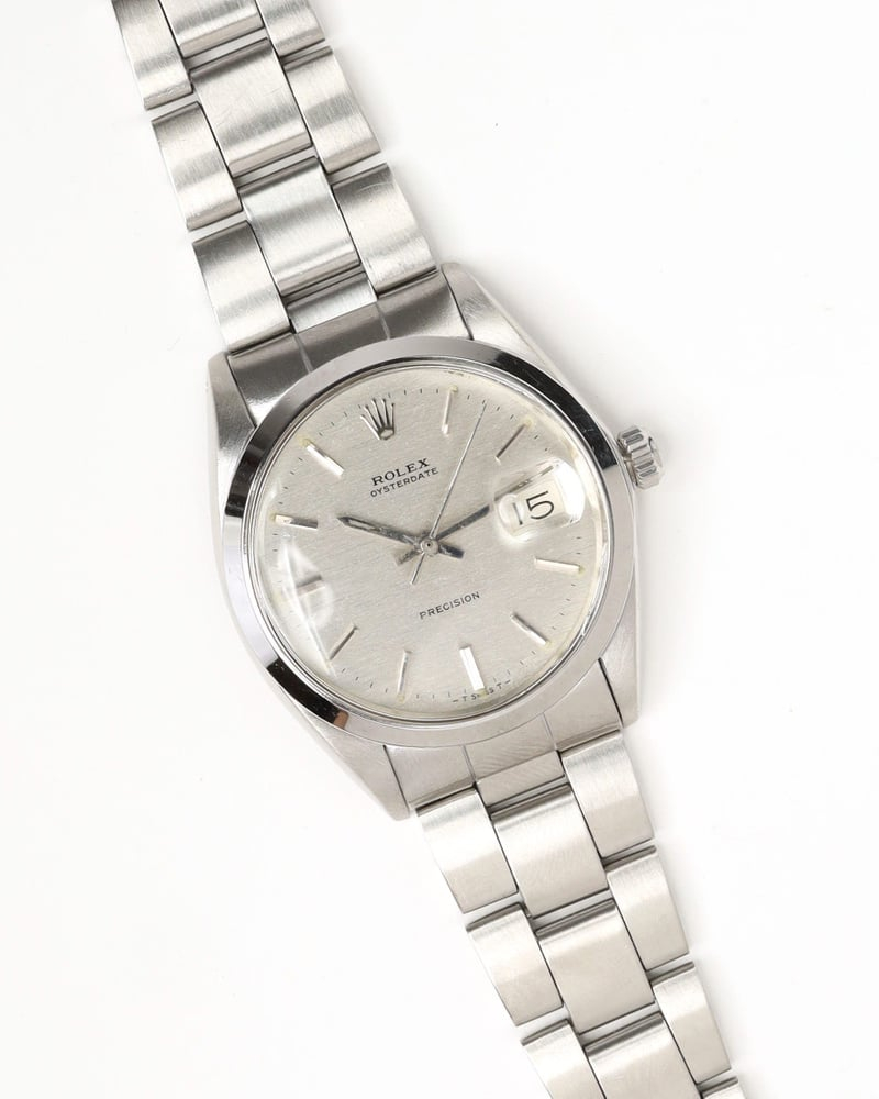Rolex Oyster Date 34mm Ref 6694 Linen Dial 1970 Watch