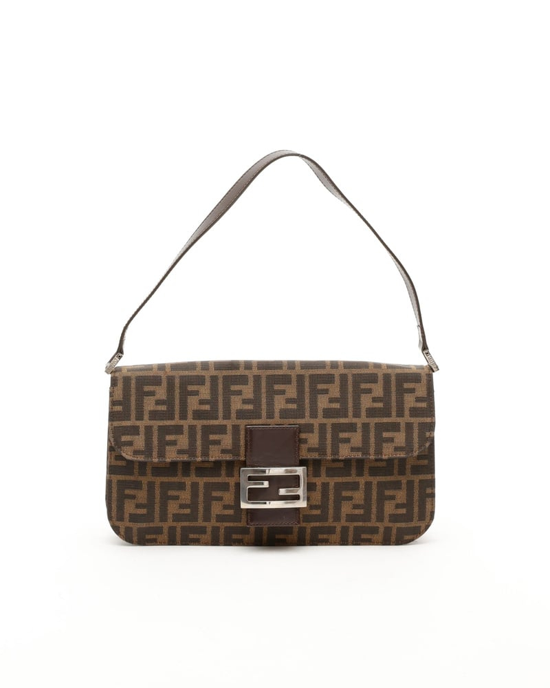 Fendi Large Zucca Baguette Bag