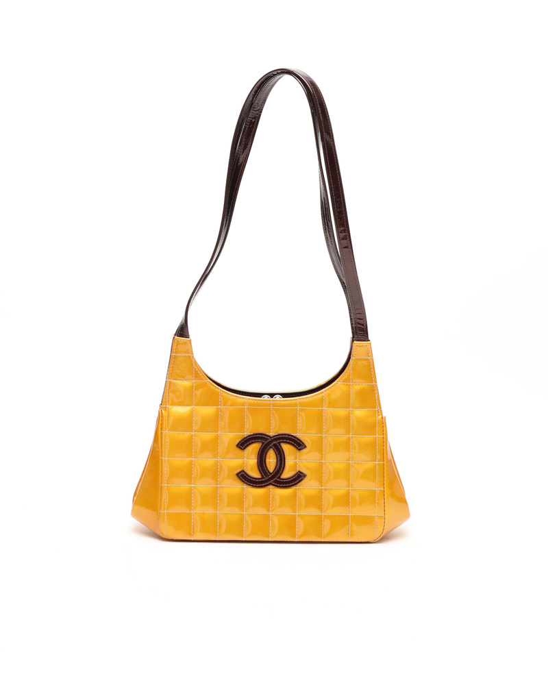 Chanel CC Patent Chocolate Bar Bag
