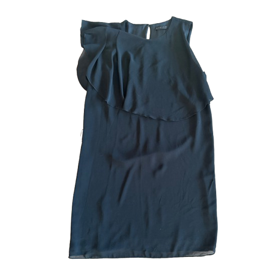 Sisley Fließendes schwarzes Kleid