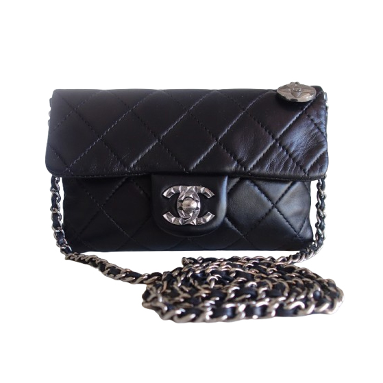 Chanel Pochette Chanel cuir noir
