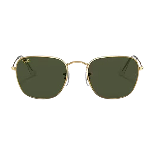 Ray-Ban New RAY-BAN RB 3857 9196/R5 FRANK Sunglasses 51-20 145 Gold Frames w/Green Lenses