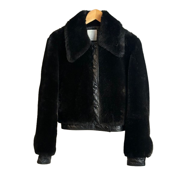 Sandro Fauny faux leather jacket