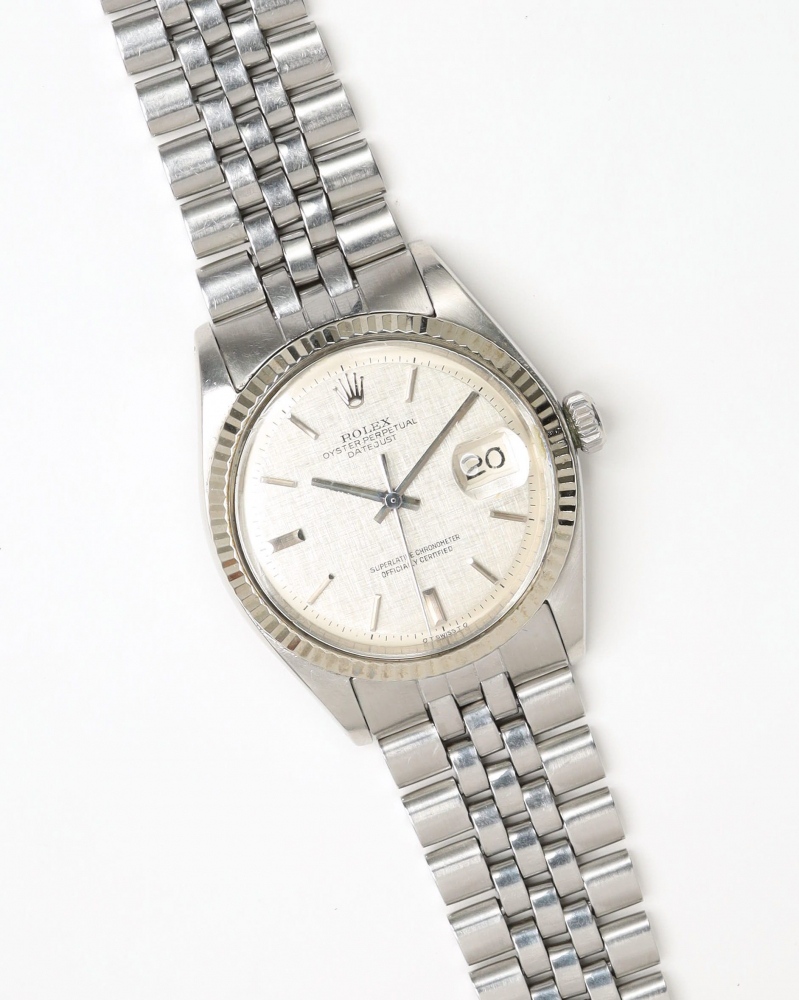 Rolex Datejust 36mm Ref 1601 Linen Sigma Dial 1973 Watch