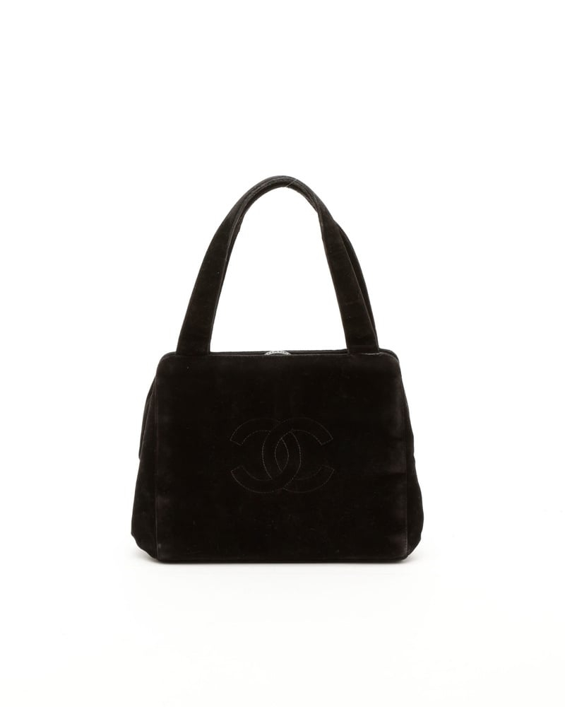 Chanel CC Velour Bag