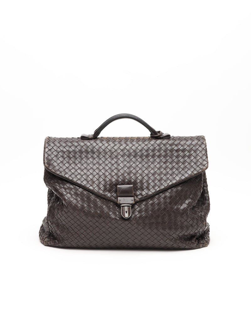 Bottega Veneta Peforated Intrecciato Briefcase