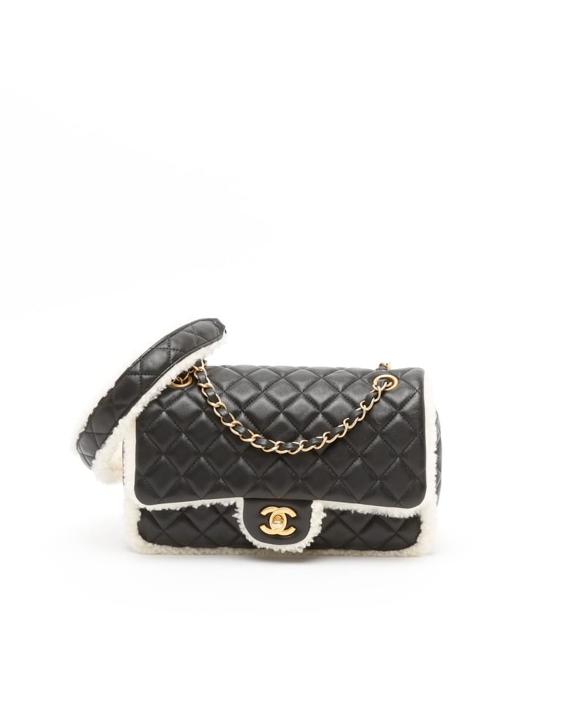 Chanel Classic Medium Shearling Single Flap Bag