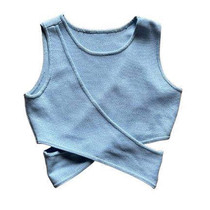 Jonathan Simkhai Crop Top aus Wickelstrick!