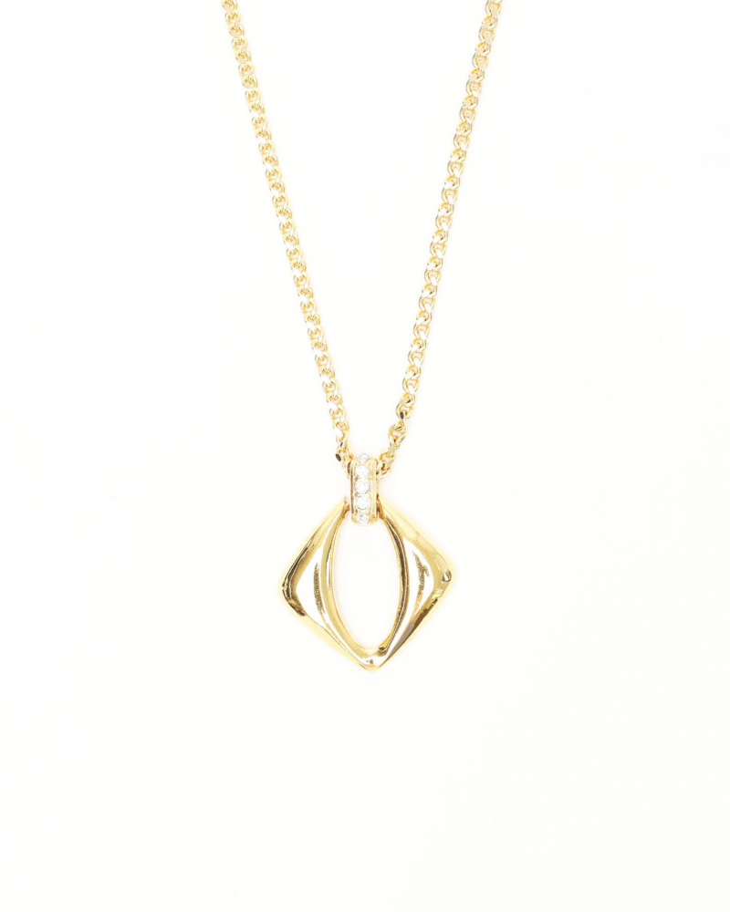 Saint Laurent Pendant Gold Chain Necklace