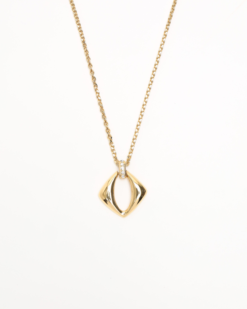Saint Laurent Pendant Gold Chain Necklace