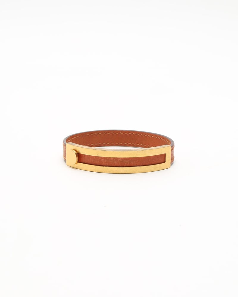 Hermès Pousse-Pousse Leather Bracelet