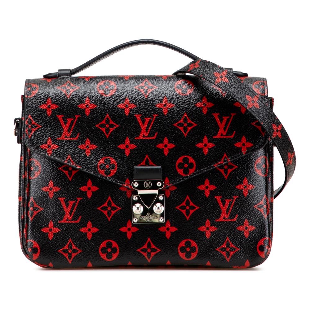 Louis Vuitton B Louis Vuitton Black Monogram Canvas Canvas Monogram Infrarouge Pochette Metis France