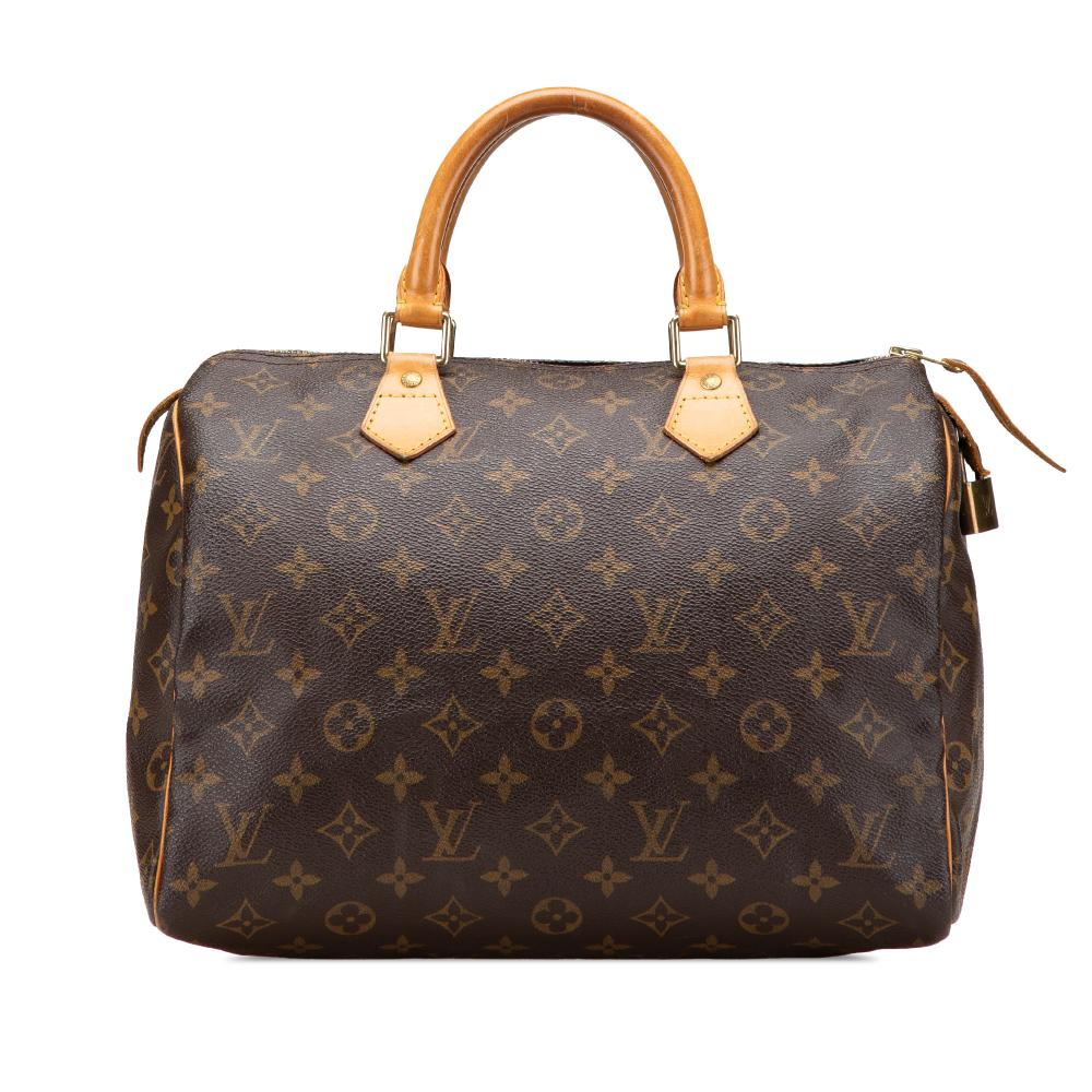 Louis Vuitton B Louis Vuitton Brown Monogram Canvas Canvas Monogram Speedy 30 France