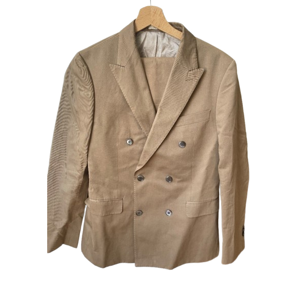 De Fursac Costume beige De Fursac, Pantalons Raccourcis