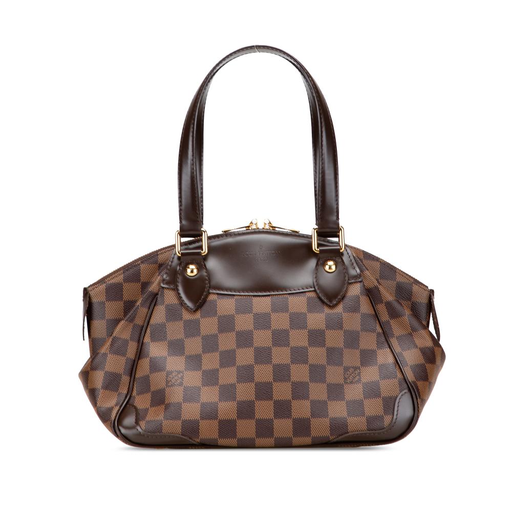 Louis Vuitton B Louis Vuitton Brown Damier Canvas Fabric Damier Ebene Verona PM France