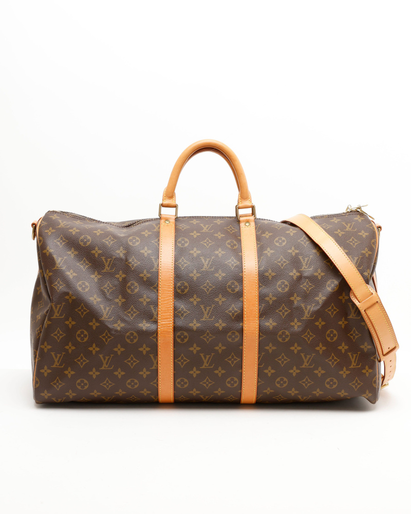 Louis Vuitton Monogram Keepall Bandoulière 55 Weekend Bag