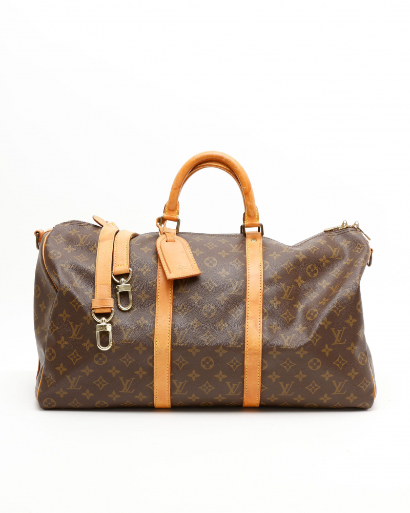 Louis Vuitton Monogram Keepall Bandoulière 50 Weekend Bag