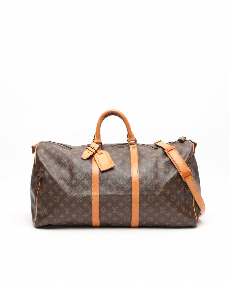 Louis Vuitton Monogram Keepall Bandoulière 55 Weekend Bag