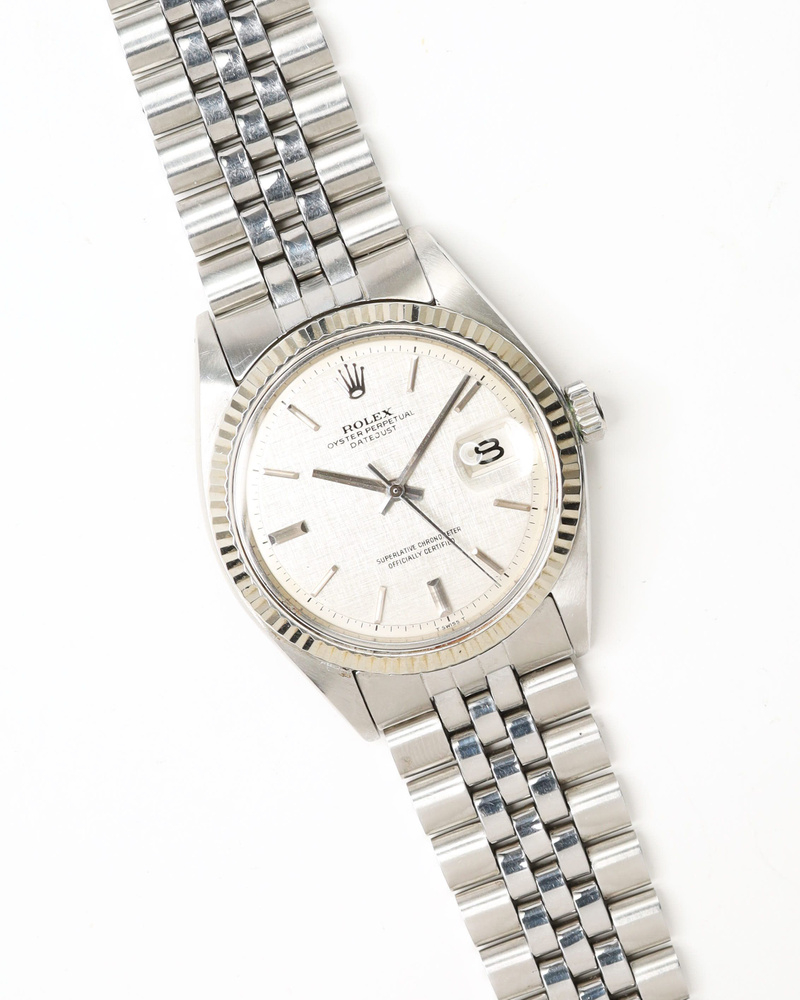 Rolex Datejust 36mm Ref 1601 Linen Dial Watch