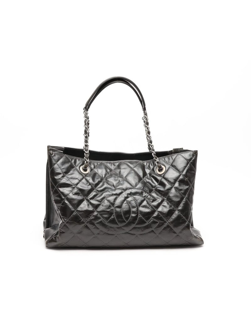 Chanel Patent CC Chain Tote Bag