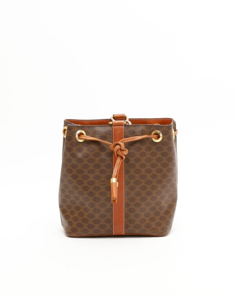 Celine Céline Macadam Bucket Bag