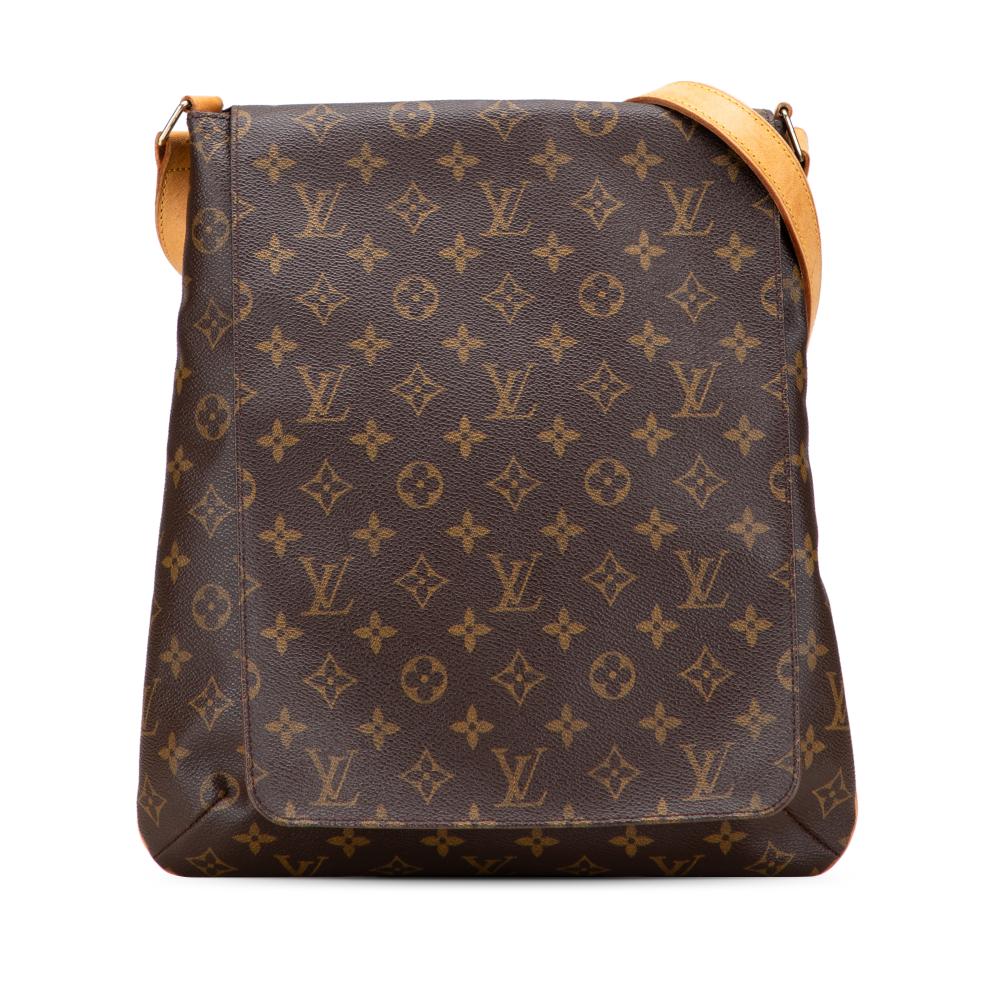 Louis Vuitton B Louis Vuitton Brown Monogram Canvas Canvas Monogram Musette Salsa GM France