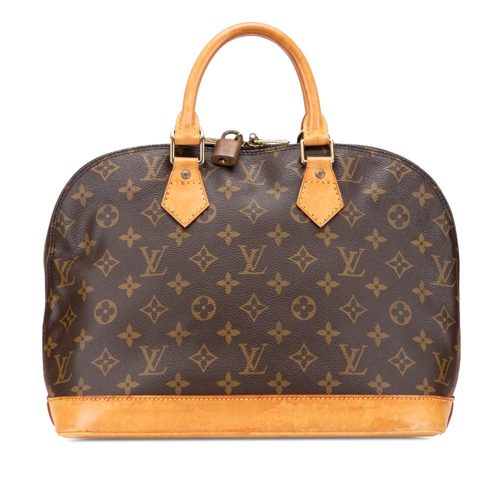 Louis Vuitton B Louis Vuitton Brown Monogram Canvas Fabric Monogram Alma PM France