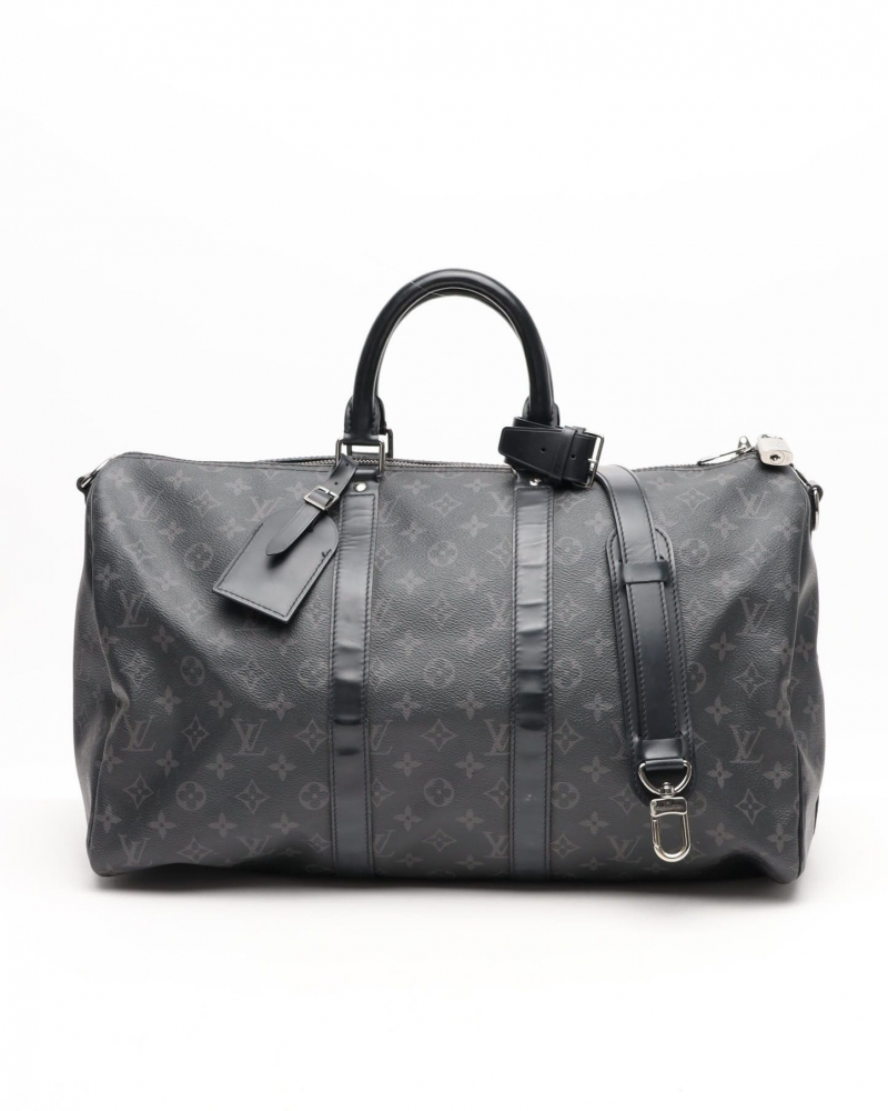 Louis Vuitton Monogram Eclipse Keepall Bandouliere 45 Weekend Bag