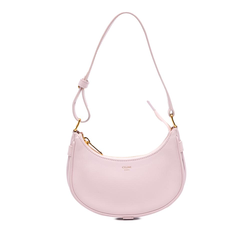 Celine B Celine Pink Light Pink Calf Leather Mini Smooth skin Ava Shoulder Bag Italy