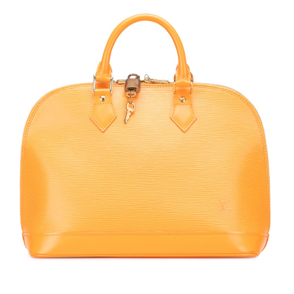 Louis Vuitton B Louis Vuitton Orange Epi Leather Leather Epi Alma PM France