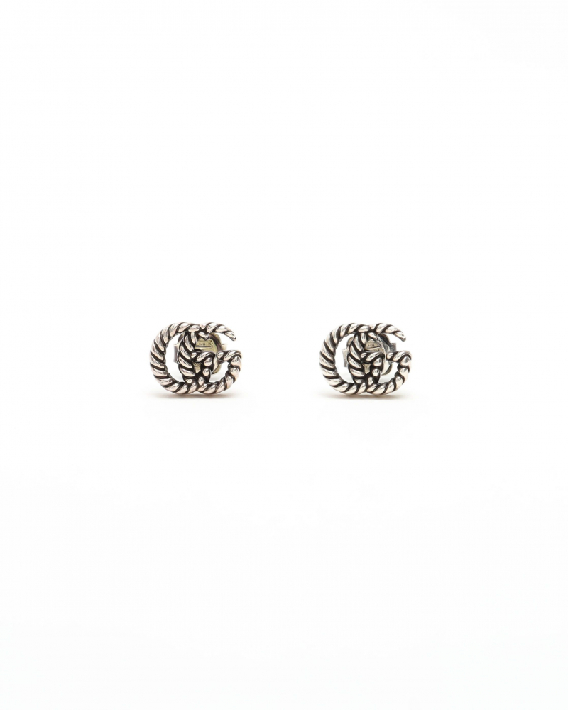 Gucci GG Silver Marmont Twist Earrings