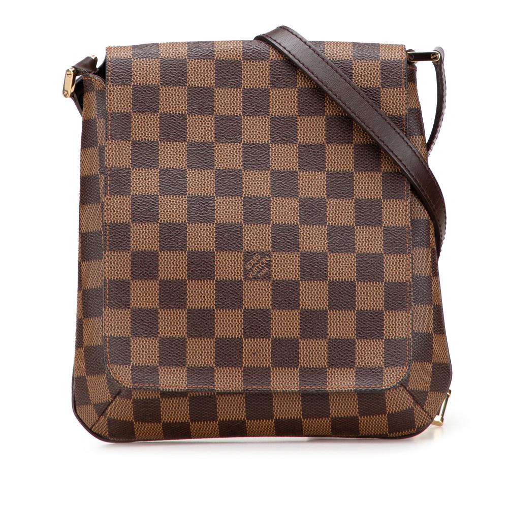 Louis Vuitton B Louis Vuitton Brown Damier Canvas Canvas Damier Ebene Musette Salsa Long Strap Spain
