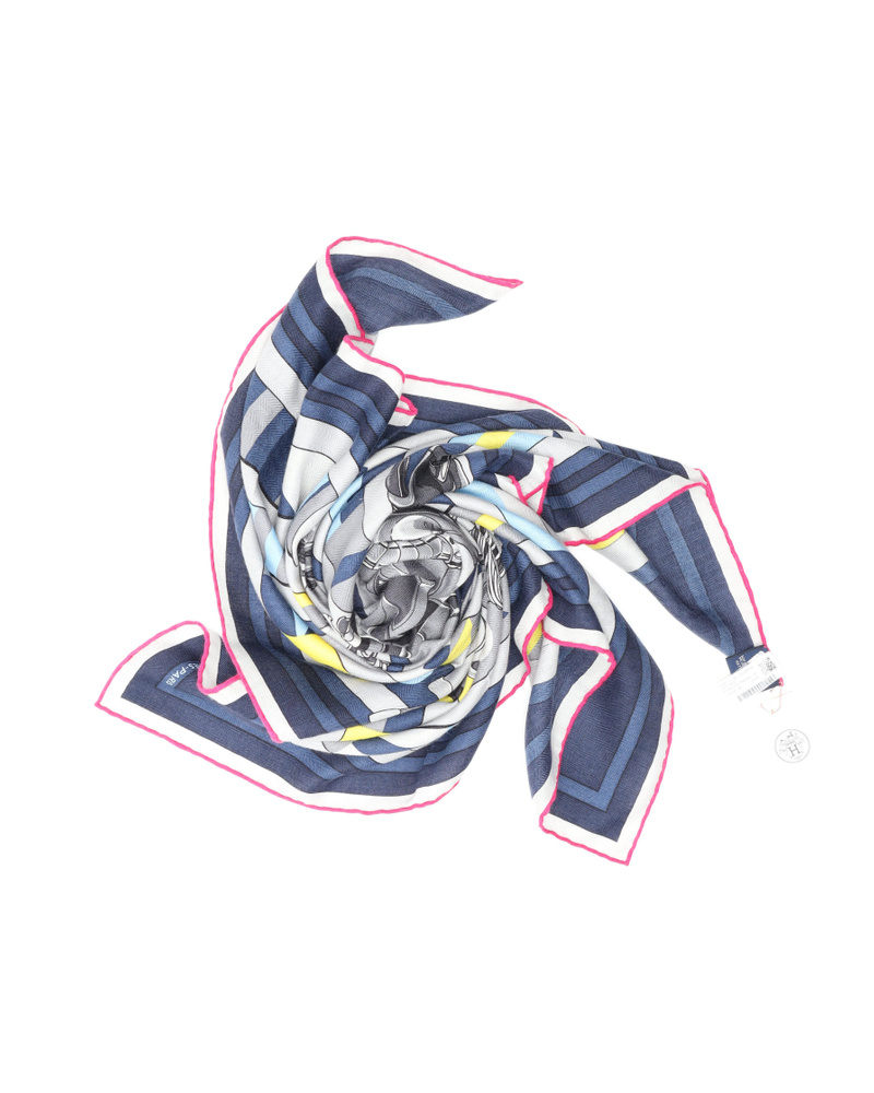 Hermès 100 Robocabar Cashmere Silk Scarf