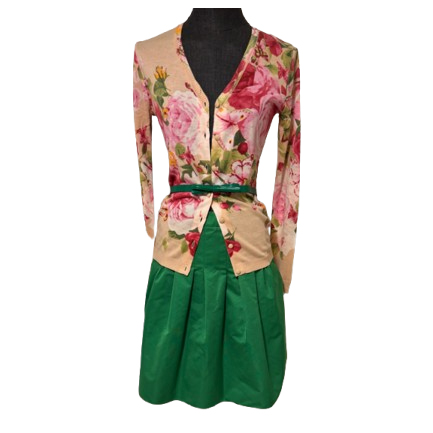 Blumarine Ensemble jupe et cardigan avec ceinture en cadeau
