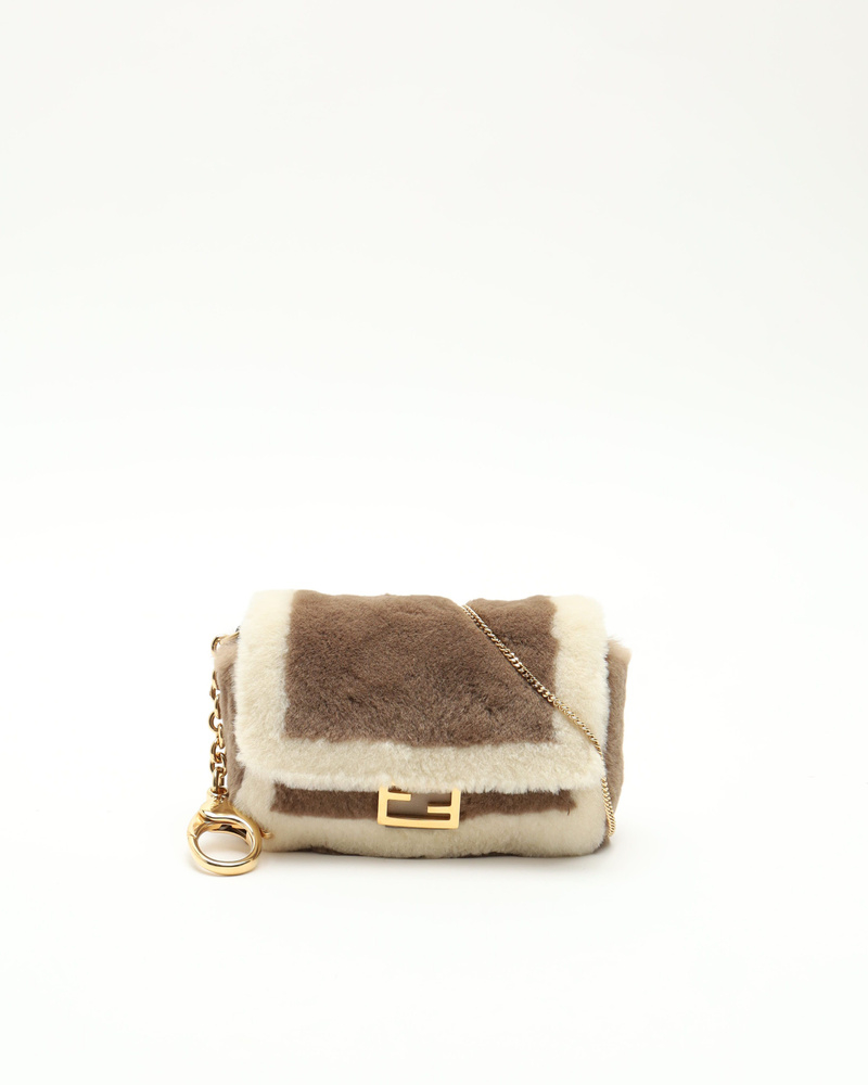 Fendi Nano Fur Baguette Bag