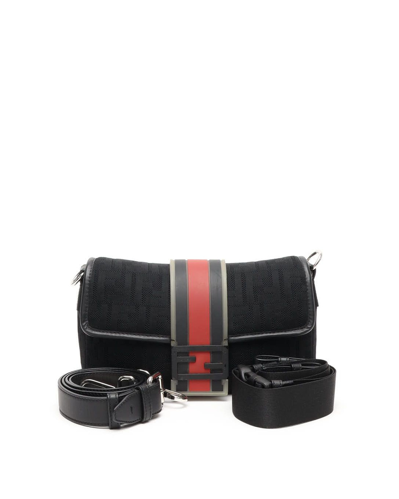 Fendi Zucca Baguette Bum/Crossbody Bag