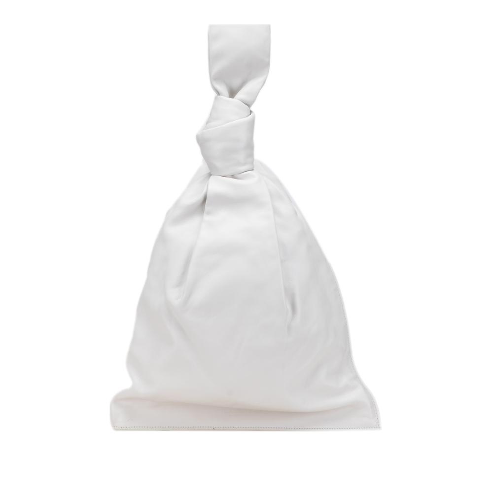 Bottega Veneta AB Bottega Veneta White Nappa Leather Leather Nappa BV Twist Handbag Italy