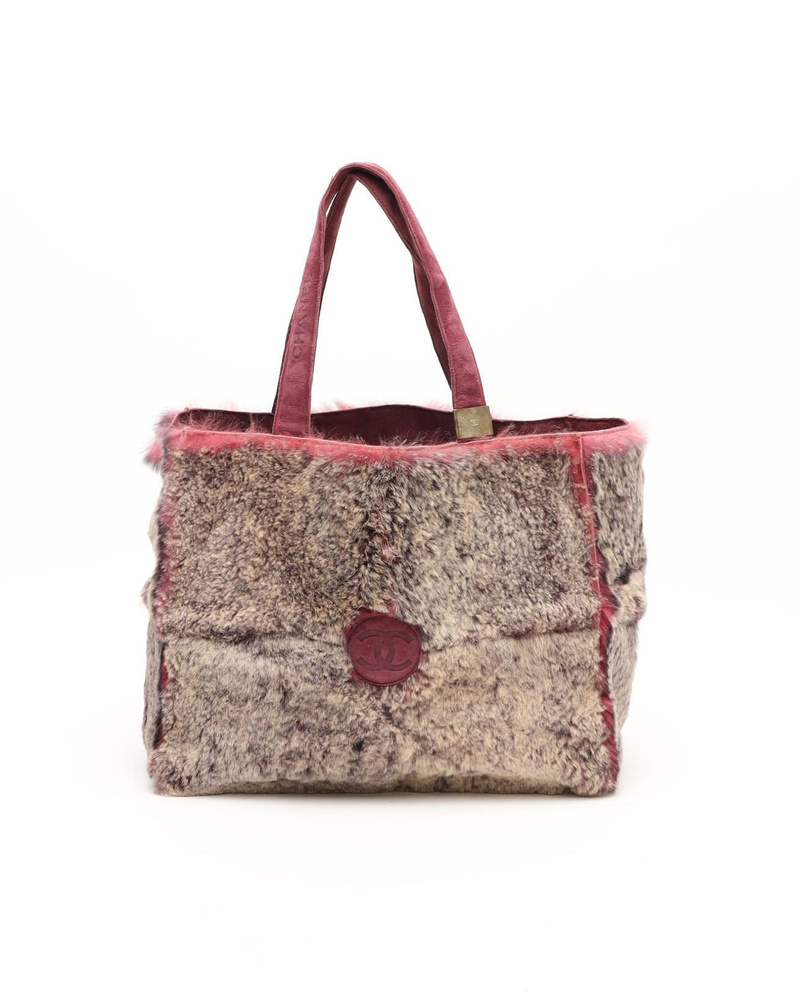 Chanel CC Fur Tote Bag