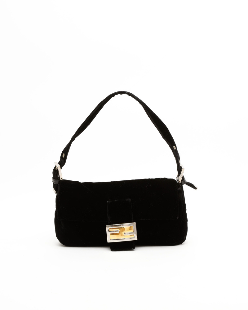 Fendi Velvet Baguette Bag
