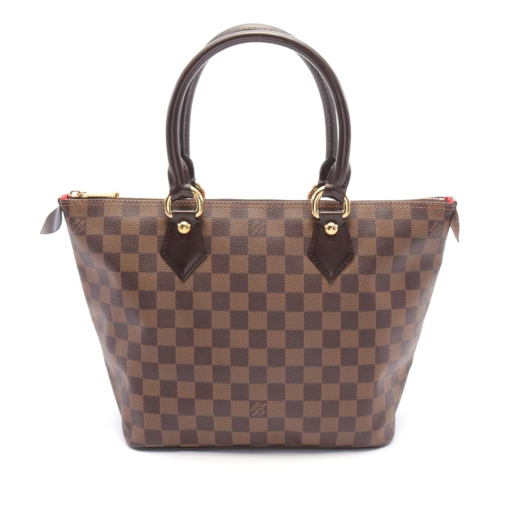 Louis Vuitton AB Louis Vuitton Brown Damier Canvas Canvas Damier Ebene Saleya PM France
