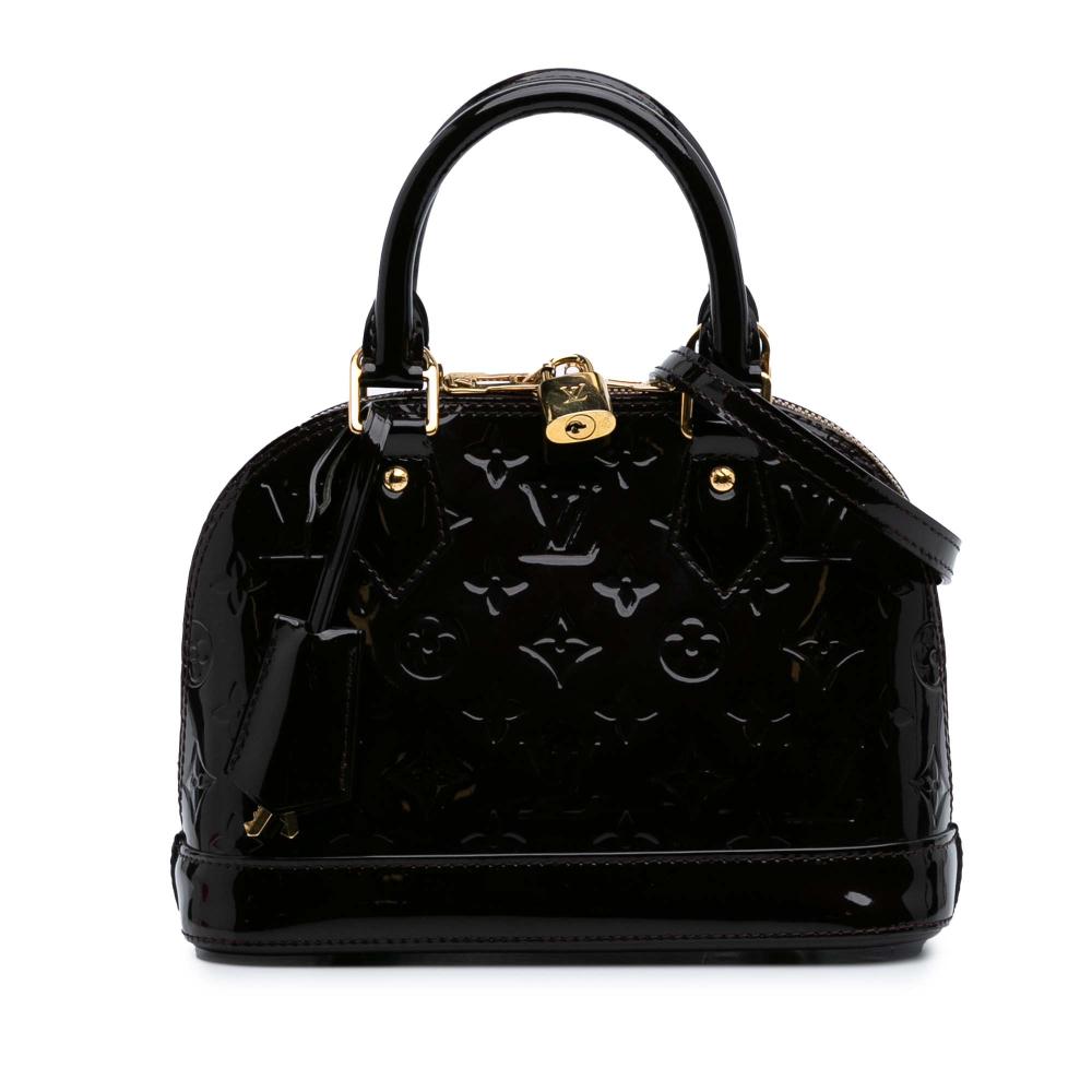 Louis Vuitton B Louis Vuitton Purple Vernis Leather Leather Monogram Vernis Alma BB France