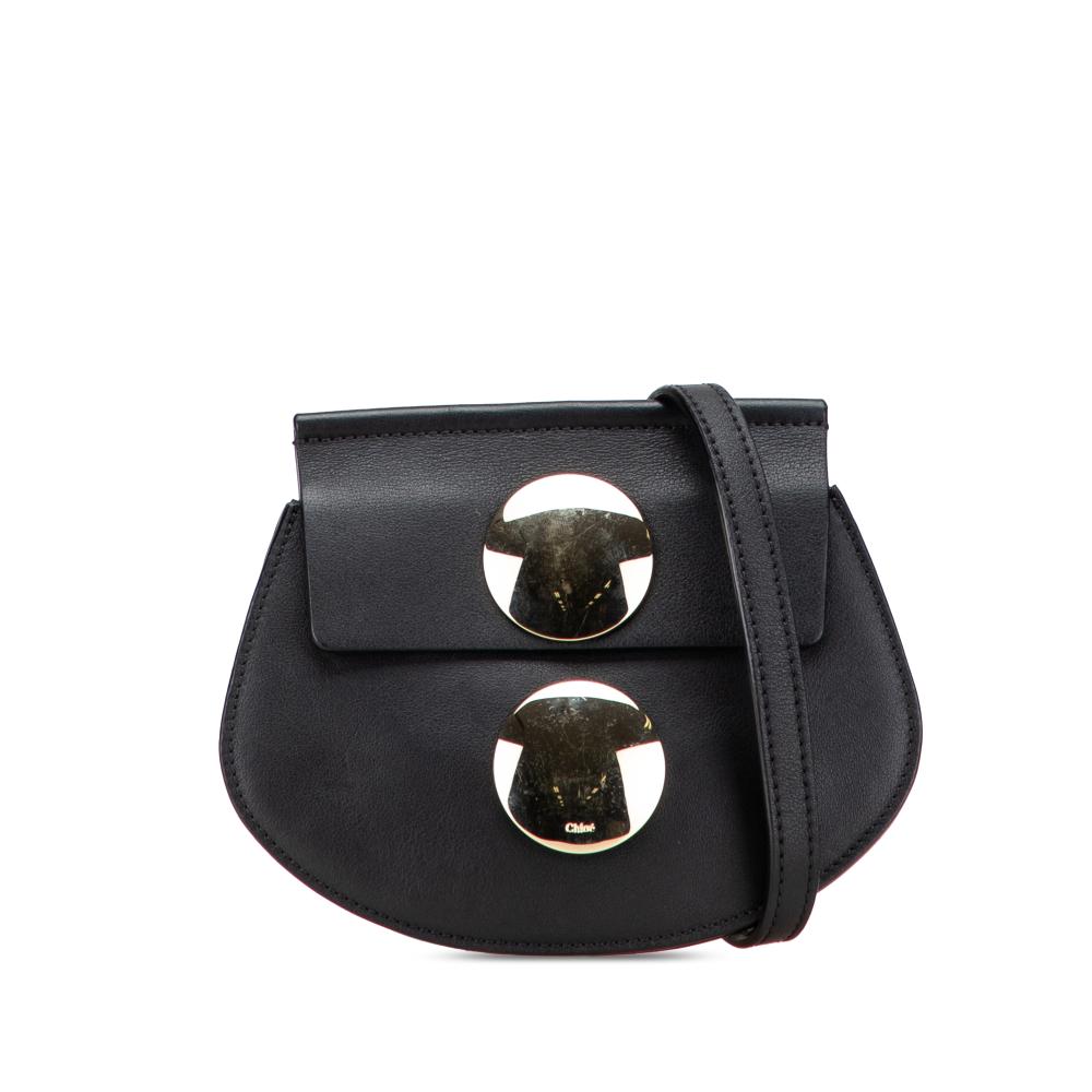 Chloé B Chloé Black Calf Leather Mini Faye Crossbody Spain
