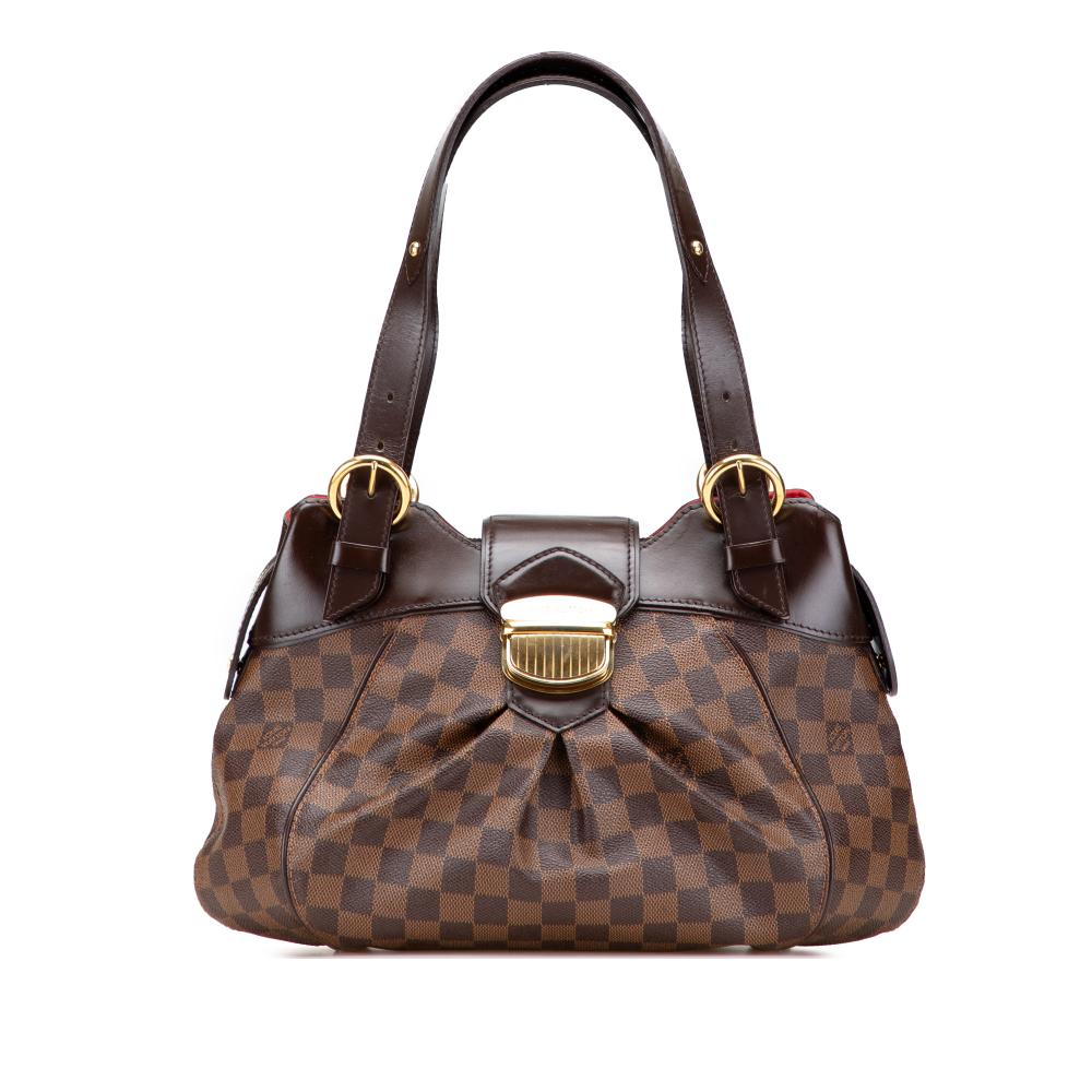 Louis Vuitton B Louis Vuitton Brown Damier Canvas Canvas Damier Ebene Sistina PM France