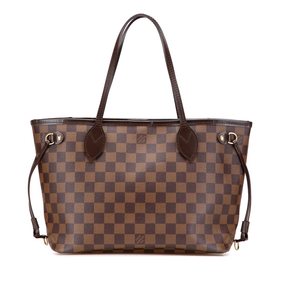 Louis Vuitton B Louis Vuitton Brown Damier Canvas Canvas Damier Ebene Neverfull PM France