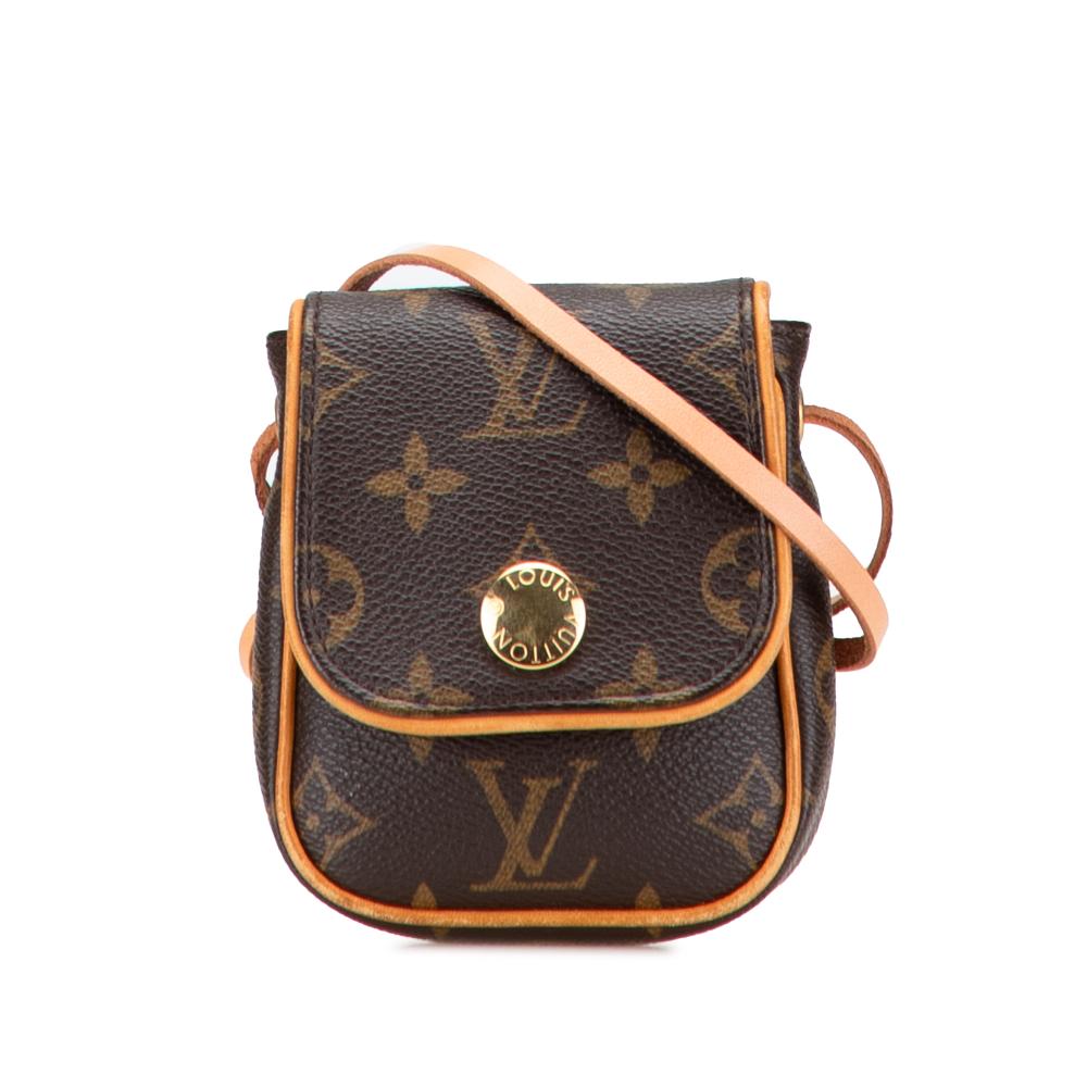 Louis Vuitton B Louis Vuitton Brown Monogram Canvas Fabric Monogram Pochette Cancun France