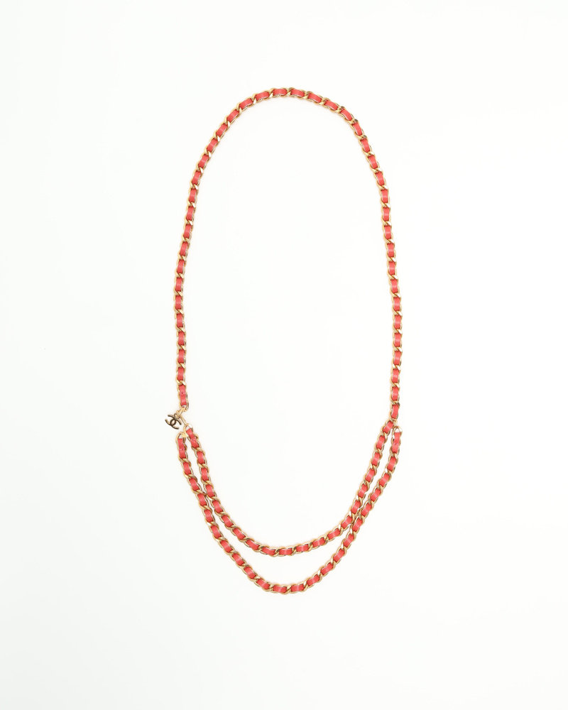 Chanel Leather Chain Belt