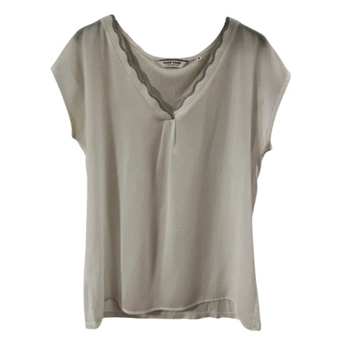 Naf Naf Top blanc essentiel